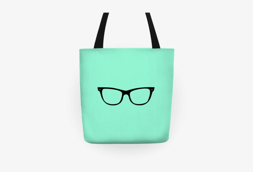 Mint Large Glasses Tote - Tote Bag, transparent png #938257