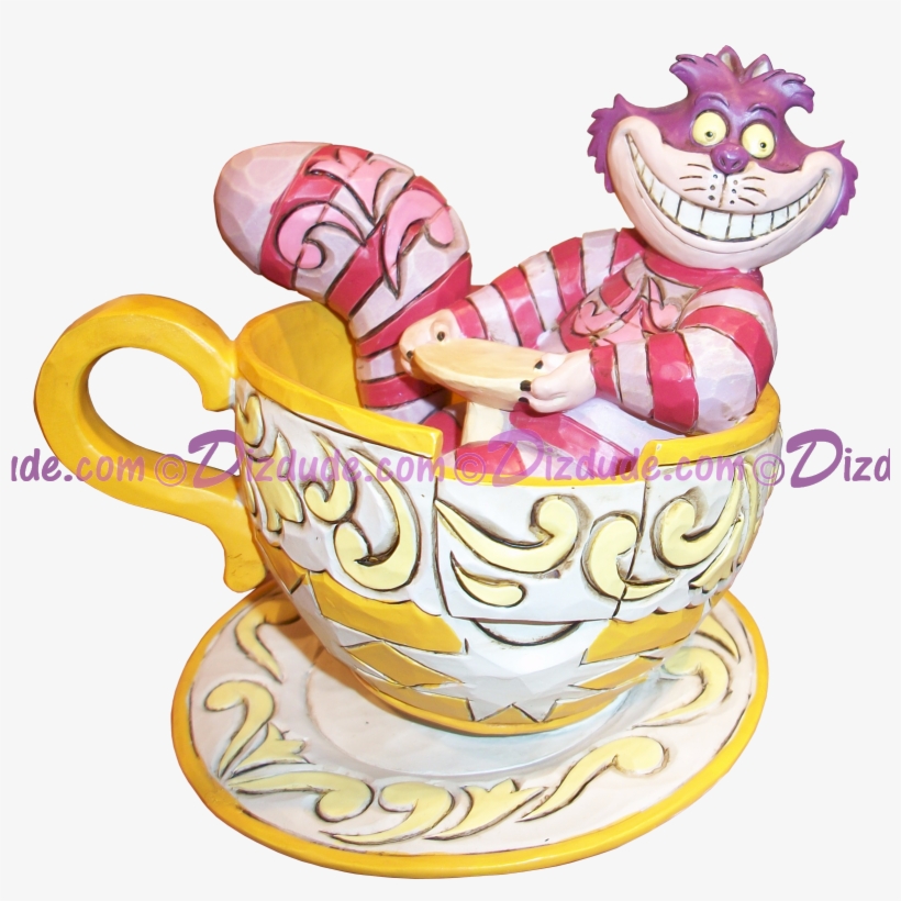 Disney Traditions ~ Cheshire Cat In "mad Tea Party" - Cheshire Cat Disney Tradition Teacup, transparent png #938473