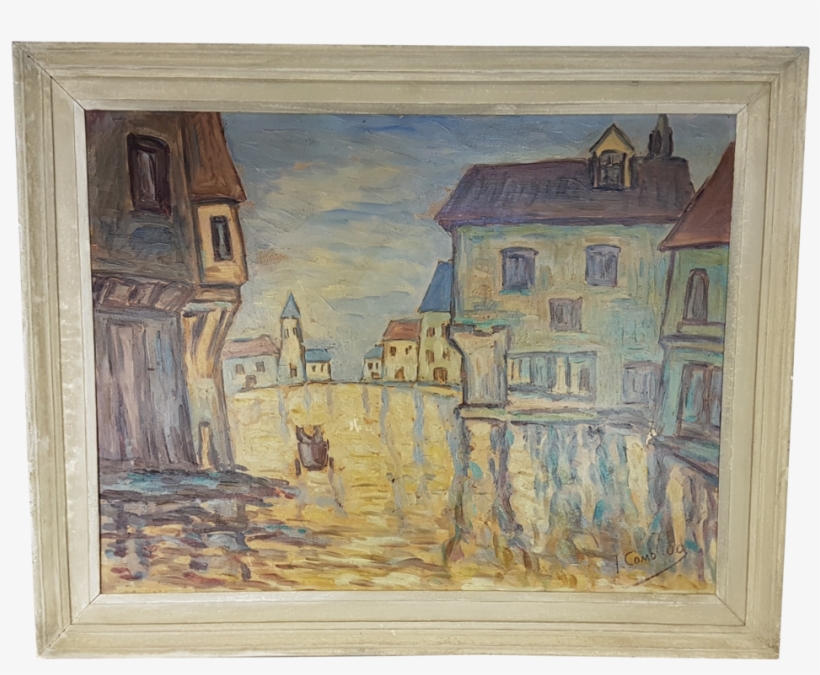 Oil On Board Of Impressionist Harbourscape - Painting, transparent png #938552
