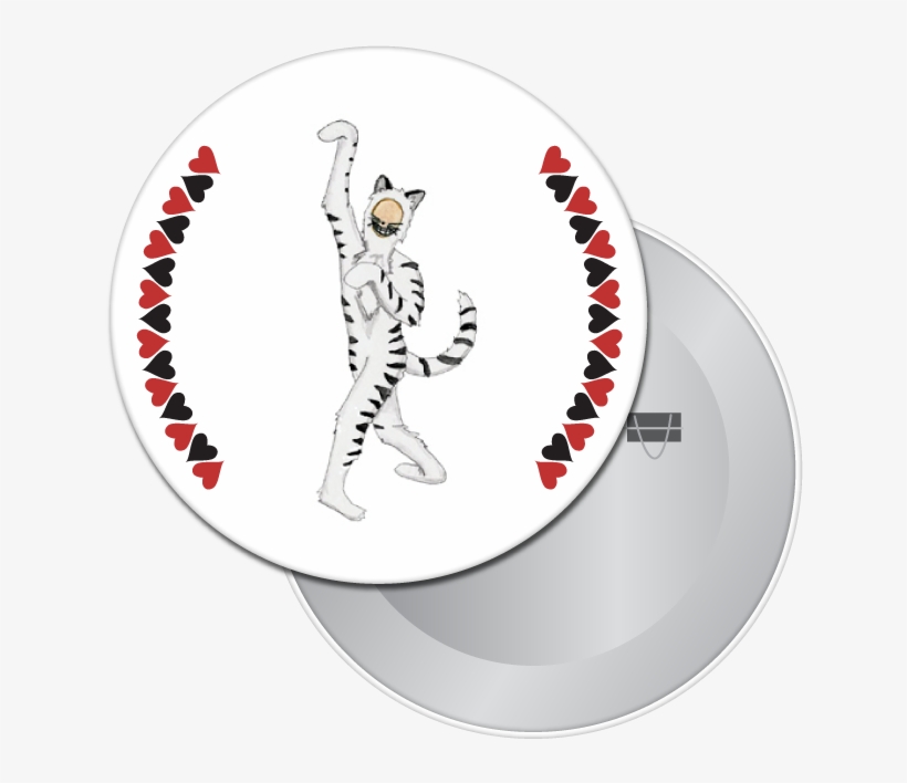 Cheshire Cat Button / Magnet - Ballet, transparent png #938875