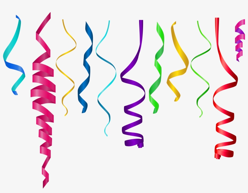 Curly Ribbons Transparent Clip Art Image Gallery - Ribbons Png, transparent png #939057