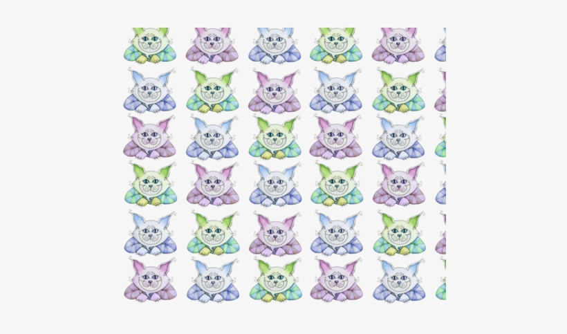 Cheshire Cat Fabric By 13blackcatsdesigns On Spoonflower - Cheshire Cat Bag, Adult Unisex, Natural And Navy, transparent png #939079