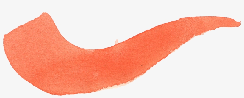 Free Download - Orange Watercolour Brush Stroke, transparent png #939199