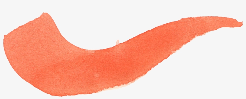 Free Download - Orange Watercolour Brush Stroke, transparent png #939199