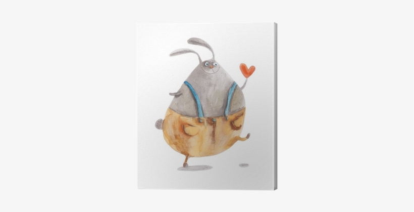 Hand Drawing Watercolor Illustration Canvas Print • - Watercolor Painting, transparent png #939550