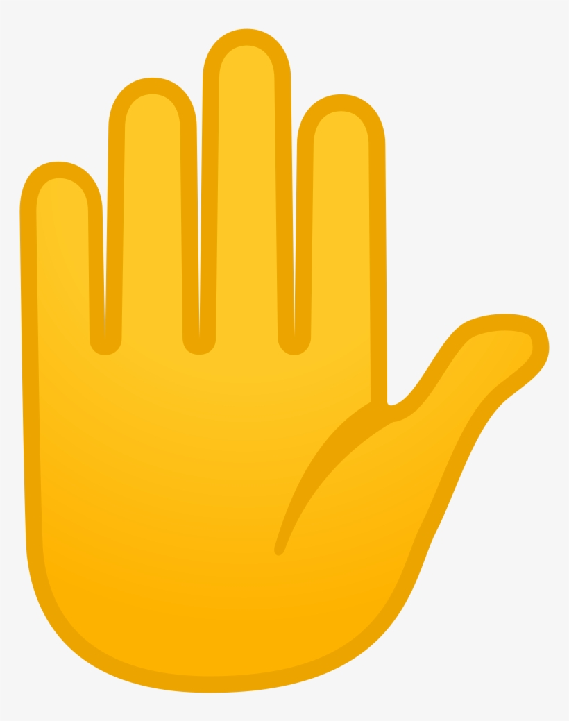 Download Svg Download Png - Raised Hand Emoji Png, transparent png #939677