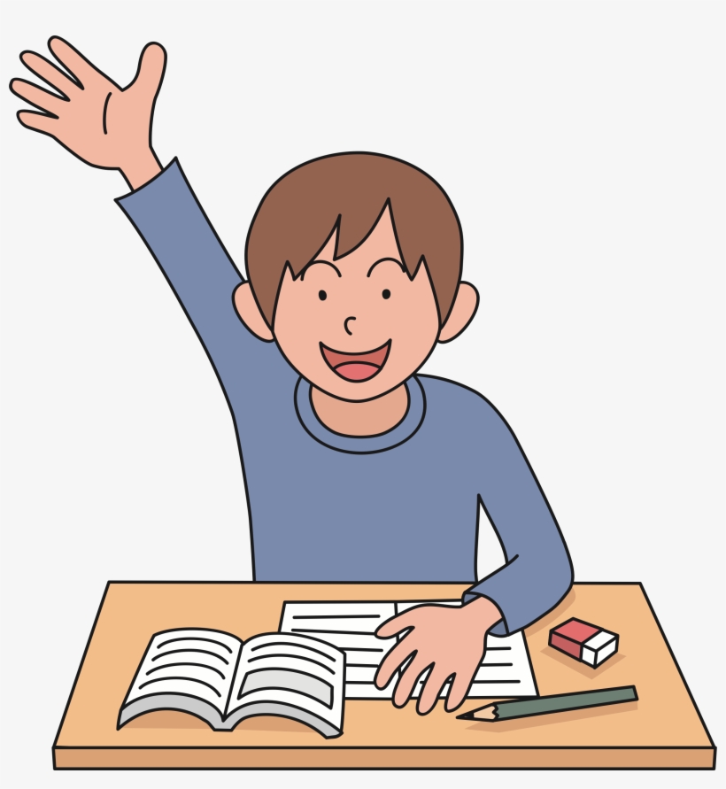 Clip Art Library Download Child Raising Hand Clipart - 手 を 上げる イラスト, transparent png #939700
