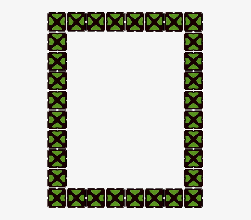Green, Rectangular, Frame, Border, Free, Decorative - Motif, transparent png #939746