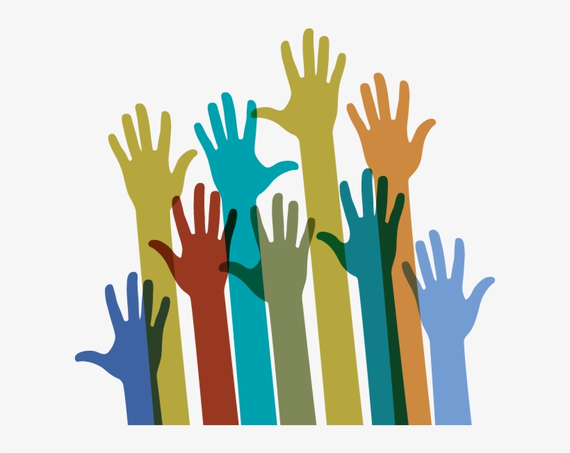 Raised Hands Of Different Colors - Bartholomew County, Indiana, transparent png #939869