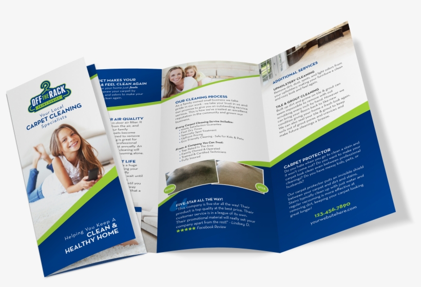 Off The Rack Carpet Cleaning Brochure - Carpet Cleaning Brochure, transparent png #9300384