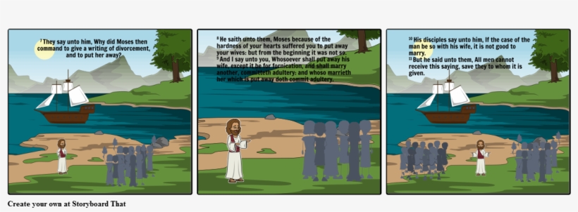 Jesus On Divorce And Marriage - Cartoon, transparent png #9300930