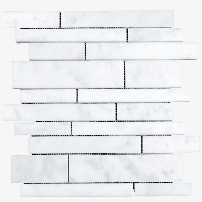 Bianco Perla Marble Random Strips Mosaic - Paper Product, transparent png #9302592