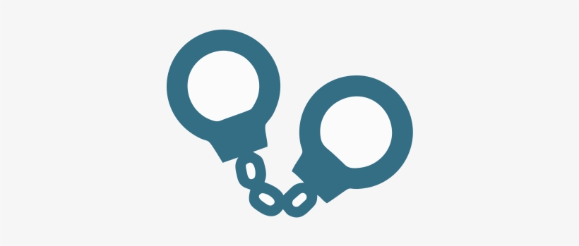 Handcuffs Icon - Circle, transparent png #9302689