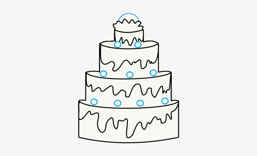How To Draw Cake - Birthday Cake, transparent png #9303502