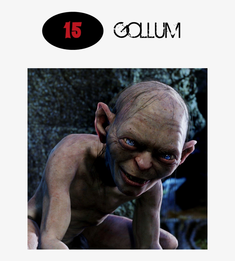 100 Melhores Personagens De Filmes - Gollum Dans Le Seigneur Des Anneaux, transparent png #9303782