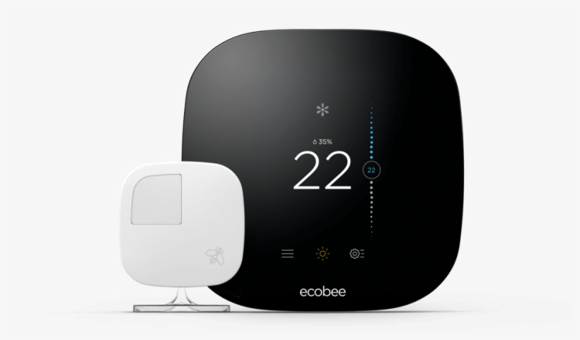 The Smarter Wi-fi Thermostat With Room Sensors - Ecobee 3, transparent png #9304705