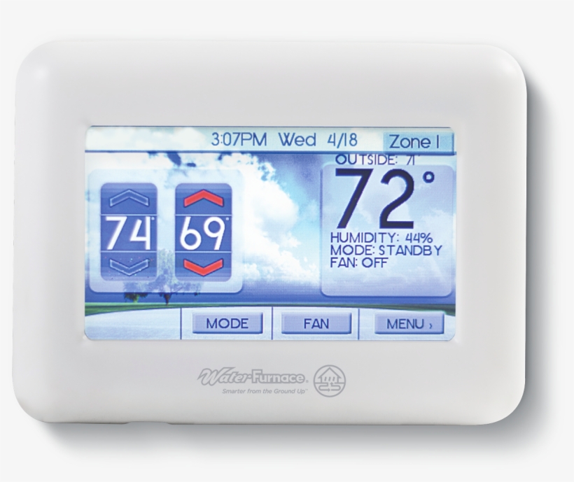 Grey Wall Tpcc32u01 Color Programmable Touch-screen - Intellizone 2, transparent png #9304793