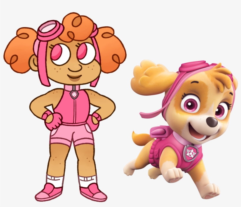“ I Wanted To Draw Skye From Paw Patrol As A Human - Aniversário Skye Patrulha Canina, transparent png #9304847