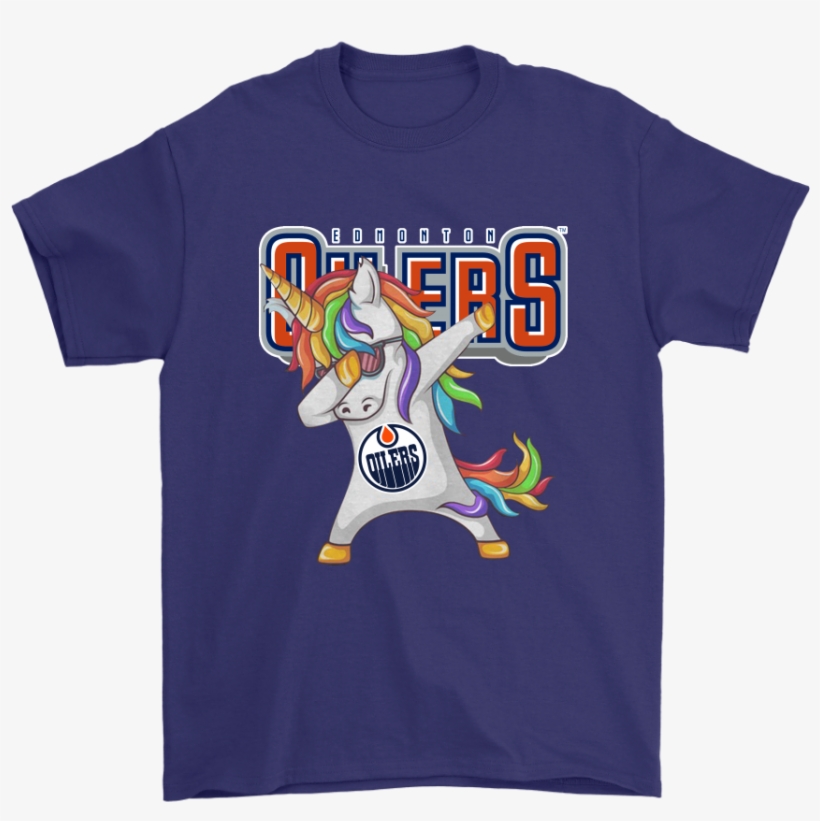 Edmonton Oilers Unicorn Dabbing Hockey Sports Shirts - Edmonton Oilers, transparent png #9305326