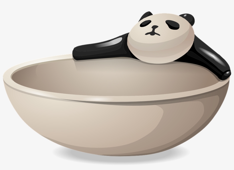 Panda Ceramic Bowl, transparent png #9305898