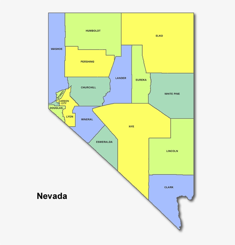 High School Codes In Nevada - Nevada Counties, transparent png #9306216