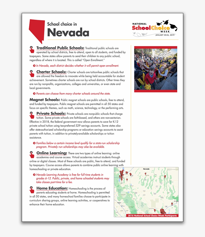 School Choice Options In Nevada - National School Choice Week, transparent png #9306260