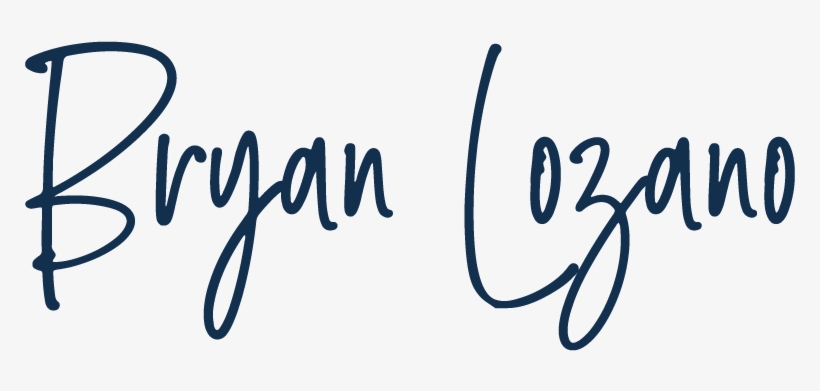 Bryan Lozano - Calligraphy, transparent png #9307133