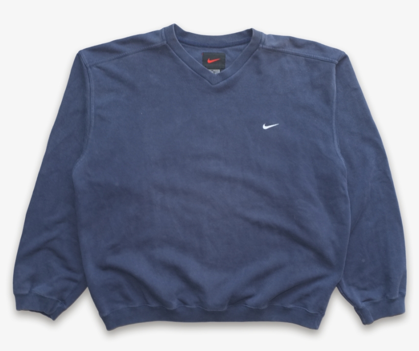 Nike Mini Swoosh Sweater Large - Long-sleeved T-shirt, transparent png #9307354
