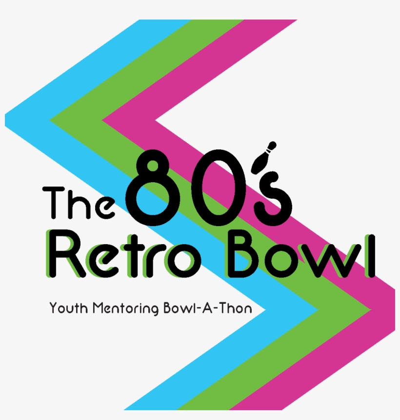Youth Mentoring 80s Retro Bowl Fundraiser - Graphic Design, transparent png #9307565