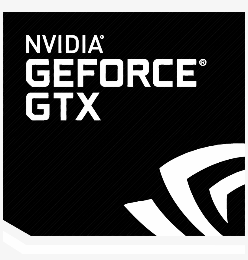 Geforce Experience Logo Black And White - Nvidia Logo Black And White, transparent png #9307647