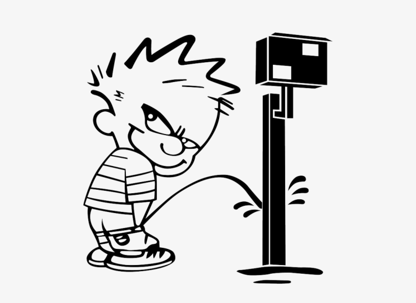 Calvin Shows What He Thinksabout Speed Cameraschoose - Sticker, transparent png #9307650