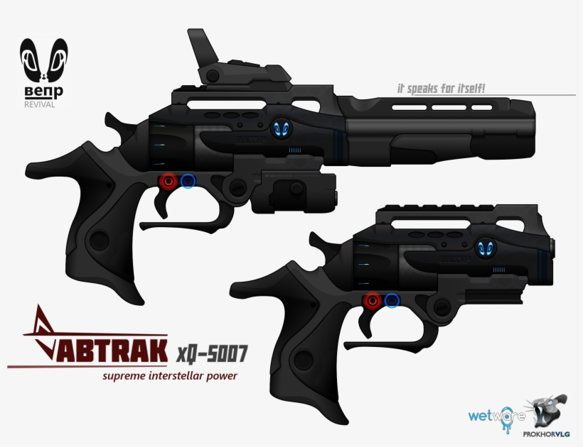 Prokhorium Spaceships Weapons Graphic Spacebattles - Sci Fi Six Shooter, transparent png #9307833