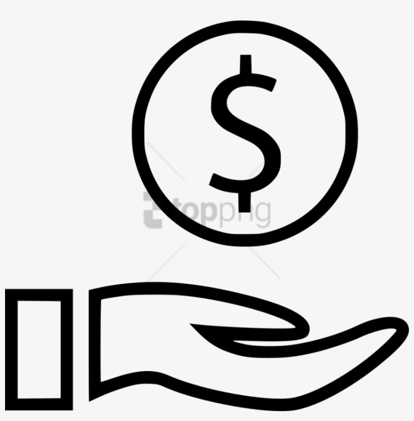 Free Png Hand With Dollar Sign Png Image With Transparent - Dollar Sign Png White, transparent png #9308741