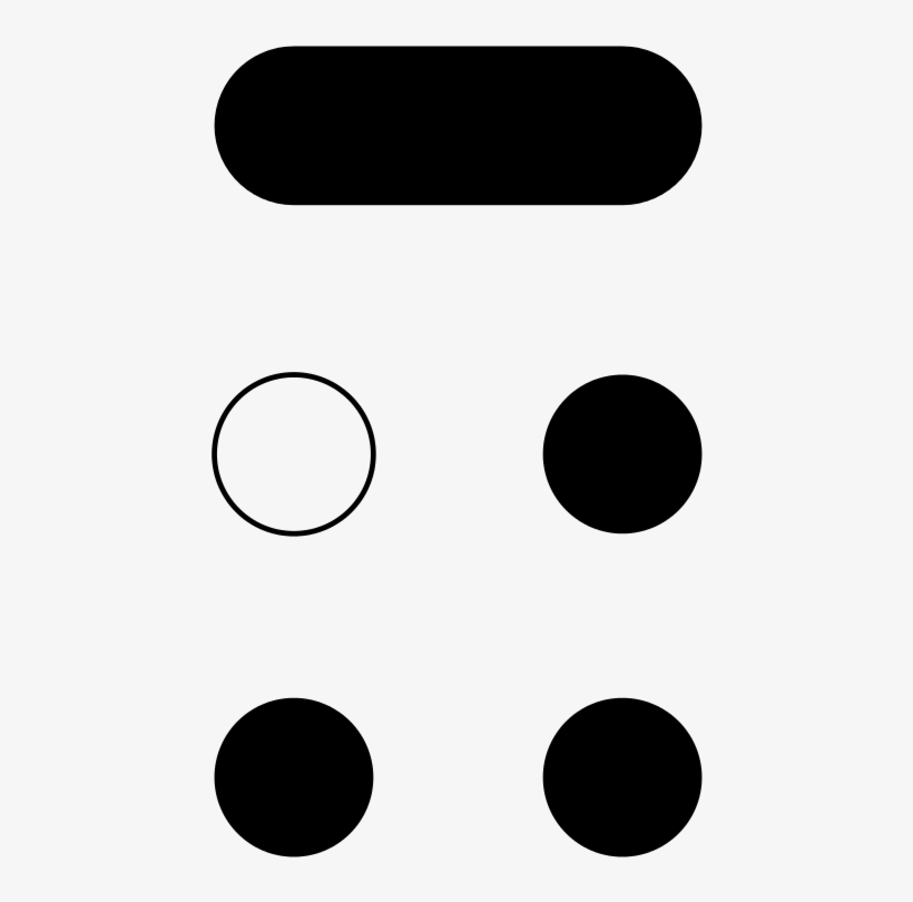 Braille Pattern Dots 356 Bars - Circle, transparent png #9308792