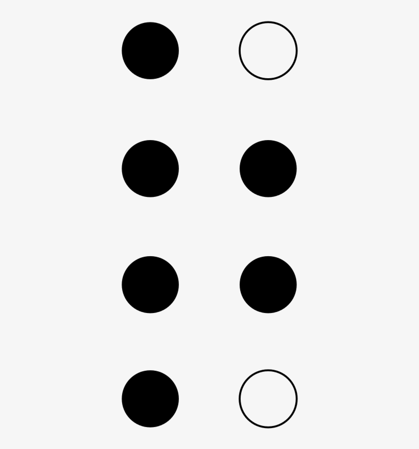 File - Braille8 Dots-125367 - Svg - Circle, transparent png #9308828