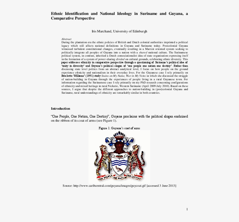 Pdf - Guyana Coat Of Arms, transparent png #9308883