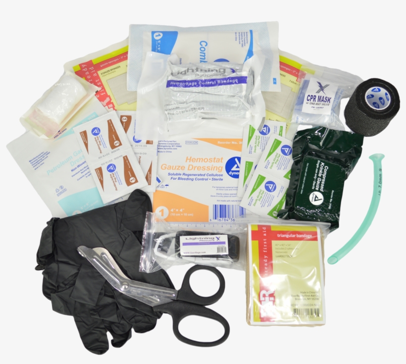 Tactical Basic First Aid Kit - Bandage, transparent png #9309506