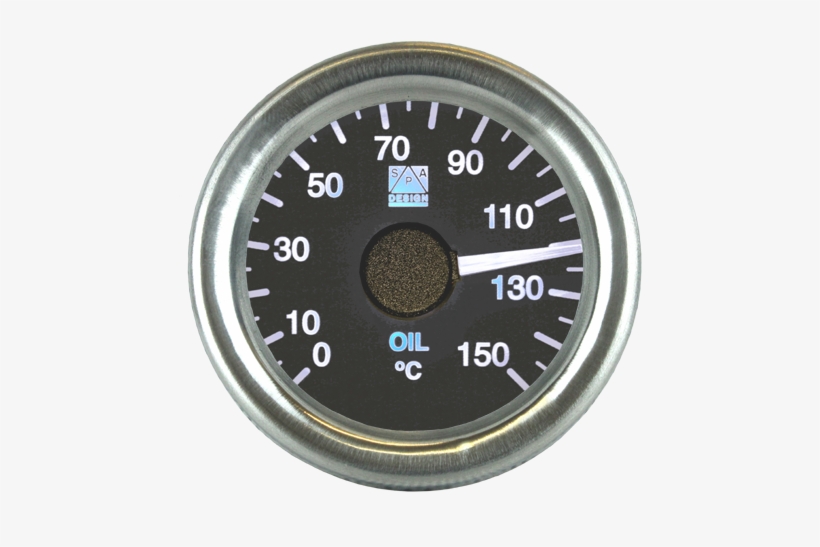 Classic Oil Temperature Gauge - Speedometer, transparent png #9309536