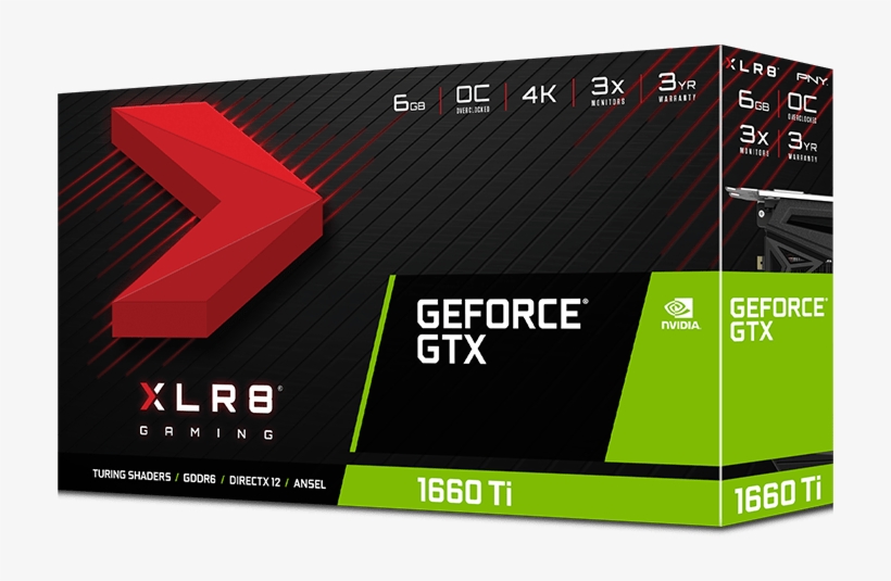 Pny Announces Nvidia Geforce Gtx 1660 Ti 6gb Graphics - Pny Geforce Rtx 2080 8gb Xlr8, transparent png #9309788