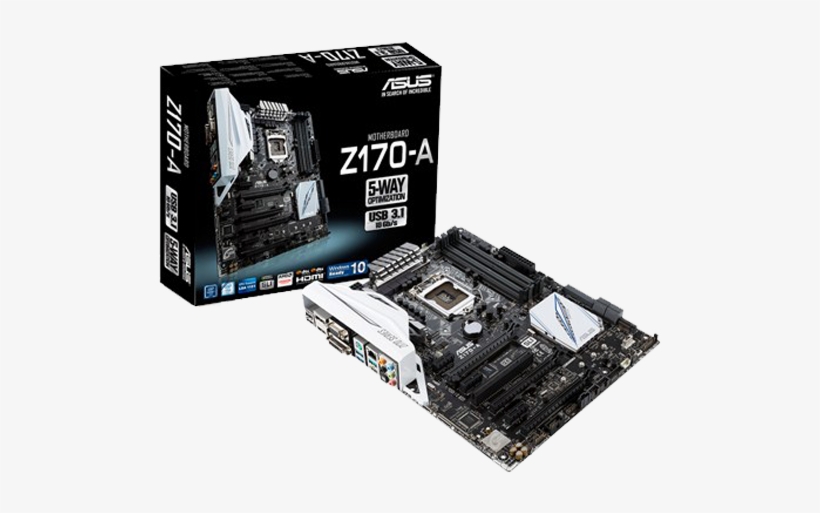Asus - Asus 1151 Socket Motherboard, transparent png #9309929