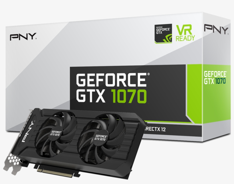 Pny Geforce Gtx 1070 Graphics Card 8gb Gddr5 - Pny Gtx 1060 6gb, transparent png #9309964