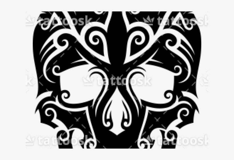 Tribal Skull Tattoos Clipart Pattern - Illustration, transparent png #9310218