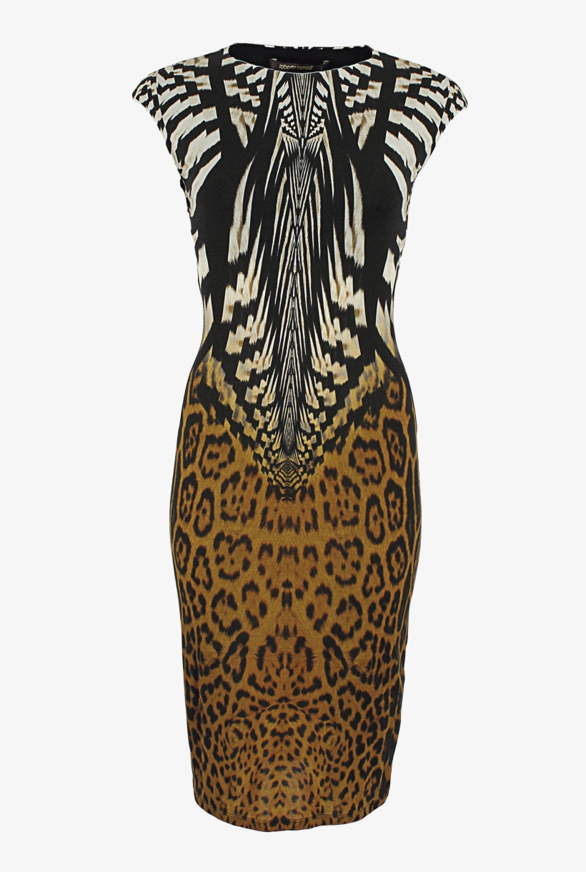Loading Zoom - Animal Print Dress Drawing, transparent png #9310245