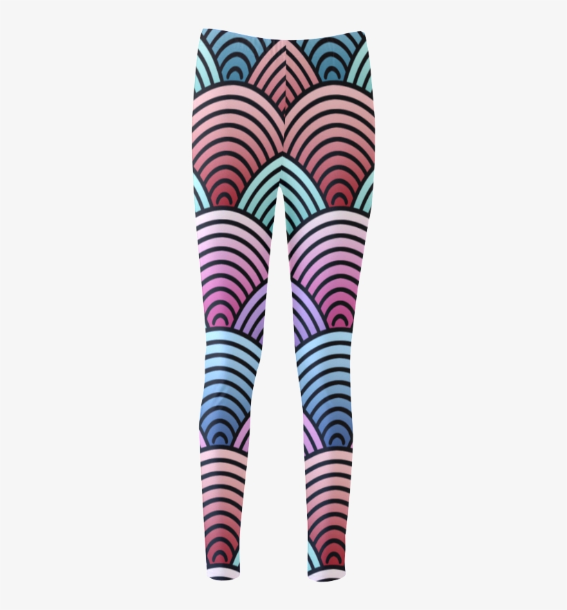 Concentric Circle Pattern Cassandra Women's Leggings - Leggings, transparent png #9310297