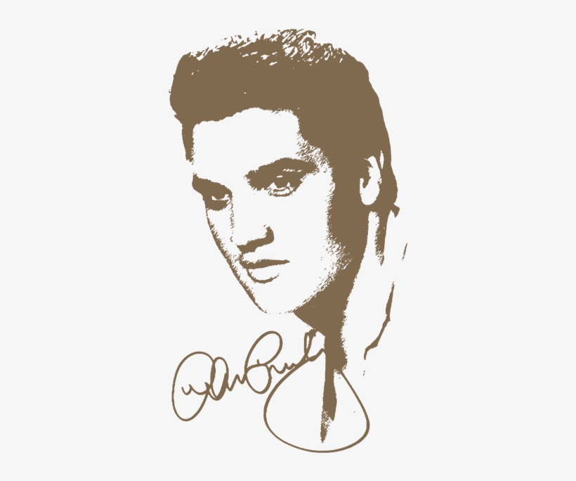 Tekening Elvis Presley, transparent png #9311034