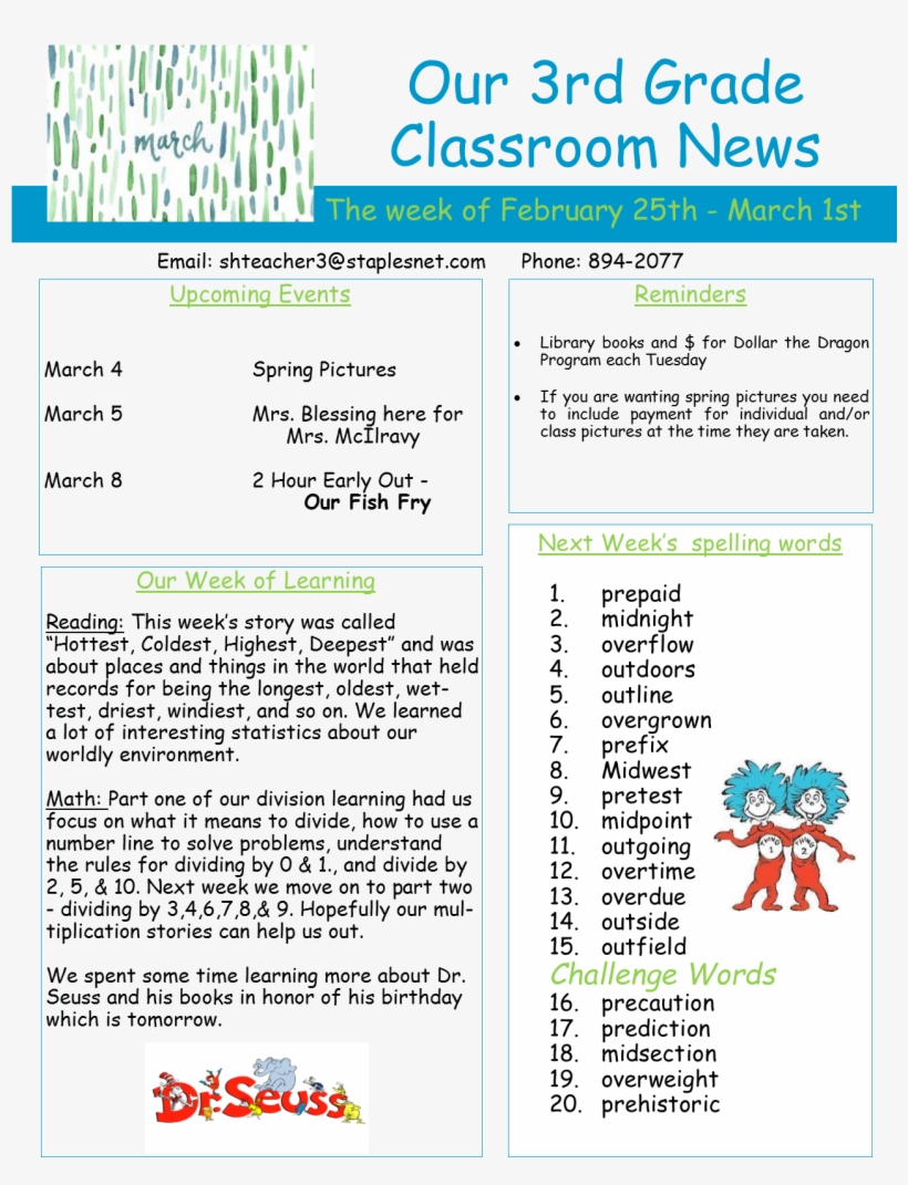 3rd Grade News - Thing 1 And Thing 2, transparent png #9312244