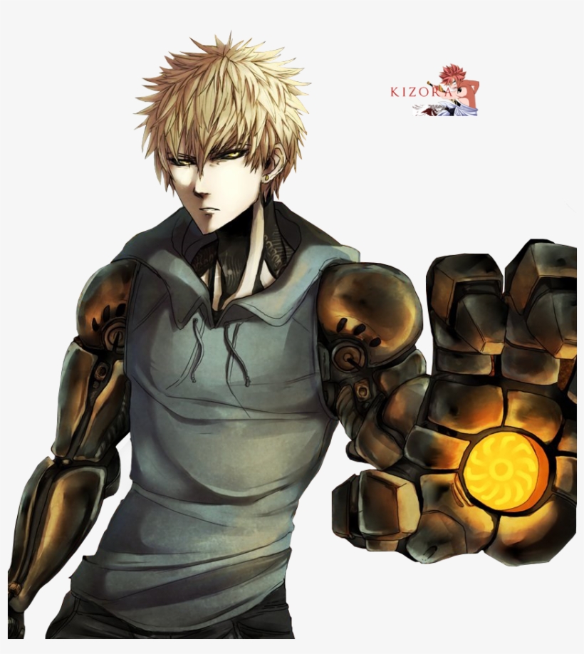 Genos, His Character Drawing Reminds Me So Much Of - Genos One Punch Man Png, transparent png #9312575