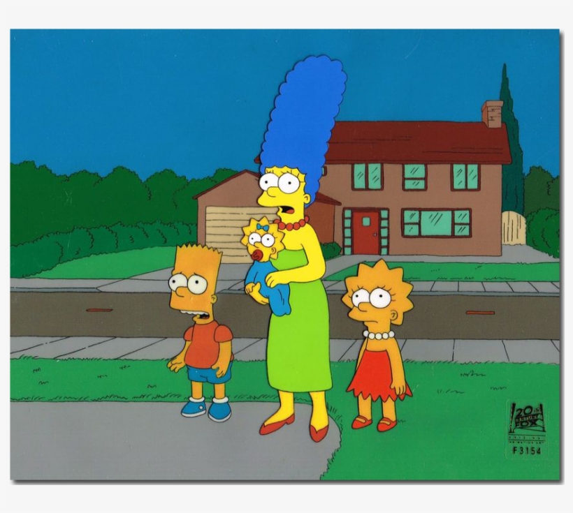 Maggie, Lisa, Bart & Marge - Cartoon, transparent png #9313050