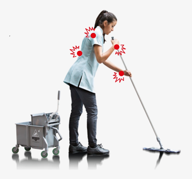 Traditional Cleaning Systems Often Lead To The Backs, - Ergonomics For Cleaning, transparent png #9313203