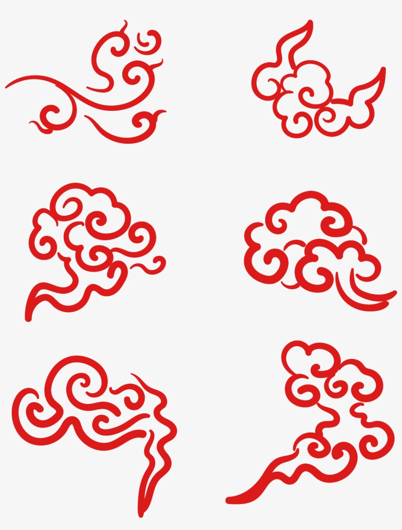 Red Vector Minimalist Chinese Style Png And Image - Illustration, transparent png #9313932